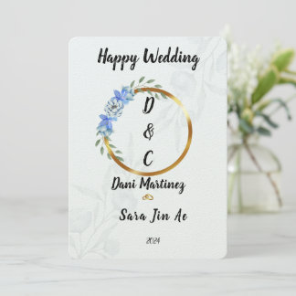 Happy Wedding Einladung