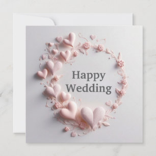 Happy Wedding Greeting Card Einladung