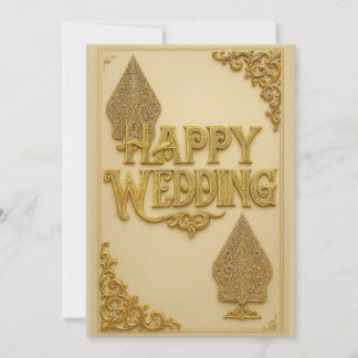 Happy Wedding Greeting cards  Feiertagskarte