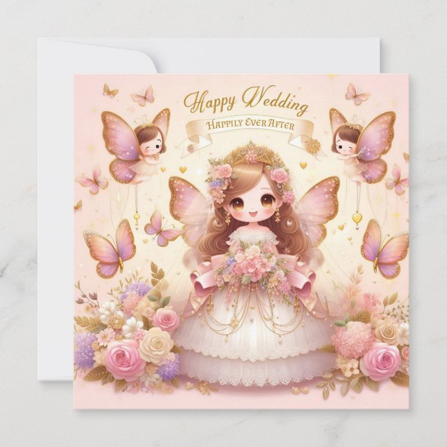 Happy Wedding Grußkarten Karte (Vorderseite)