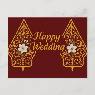 Happy Wedding Postcards  Postkarte