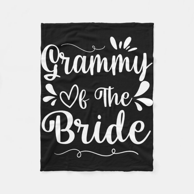 Happy Wedding Verheiratet Day Husband Ehefrau Gram Fleecedecke (Vorderseite)