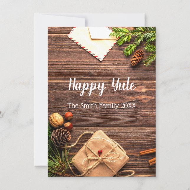 Happy Weihnachten Ankündigung (Vorderseite)