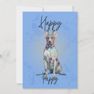 Happy Welpe - Hundebesitzer Design - Puppies Lover Dankeskarte