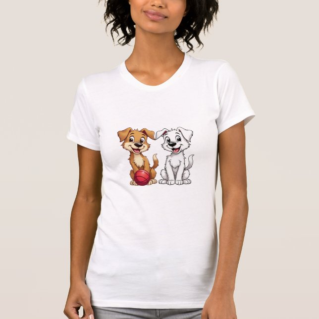 Happy Welpe T-Shirt (Vorderseite)