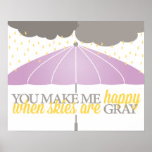 Happy, wenn Skies grau gedruckt sind
