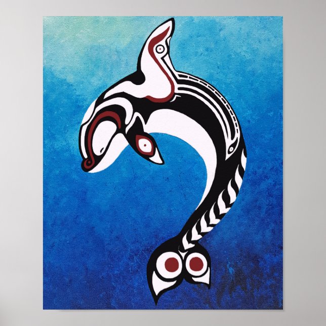 Happy Whale Poster (Vorne)