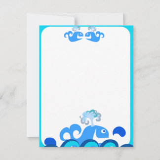 Happy Whale Stationery! Mitteilungskarte