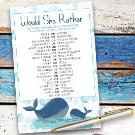 Happy Whales würde sie eher Baby Shower Game