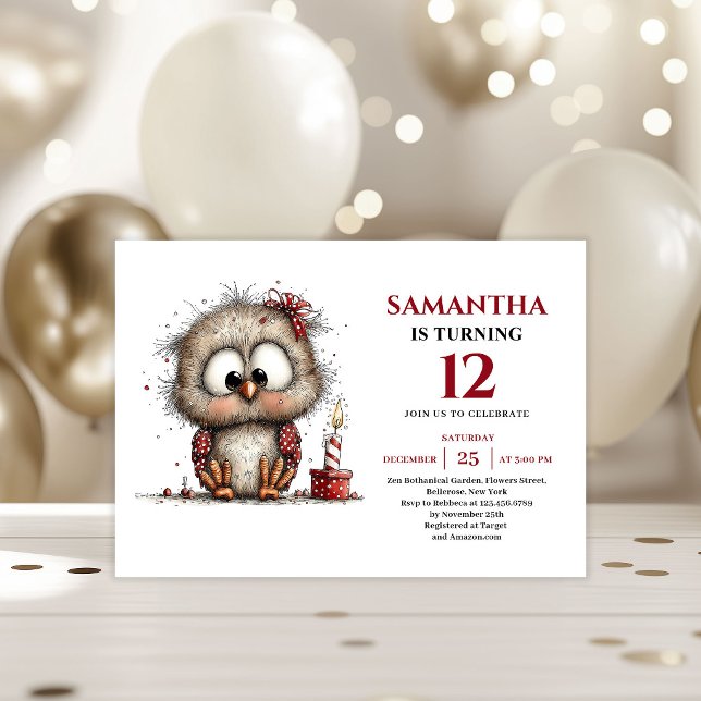 Happy Whimsical animals Party Theme kids birthday  Einladung (Happy Whimsical animals Party Theme kids birthday invitation

)