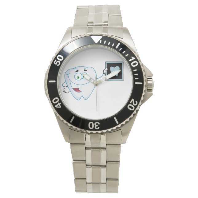 Happy White Tooth Watch Armbanduhr (Vorderseite)