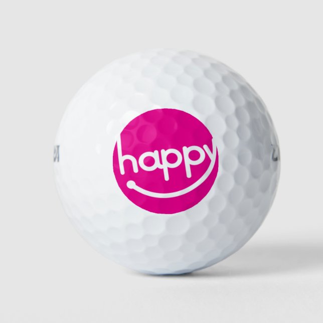 Happy Wilson Ultra 500 Distance Golf Ball (Vorderseite)