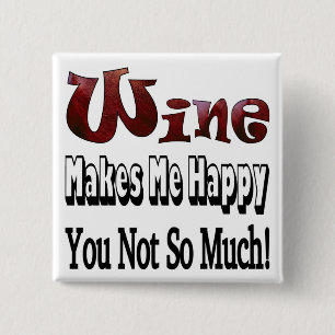 Happy Wine Button
