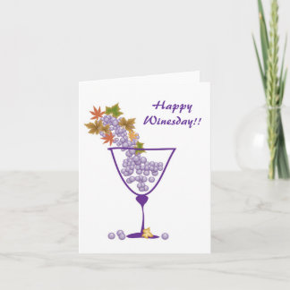 Happy Winesday! - Card Karte