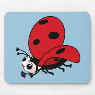 Happy Wings Ladybug Mousepad