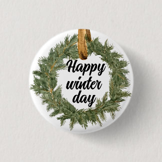 Happy Winter Day Button
