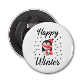 Happy Winter, Niedlicher Pinguin Flaschenöffner