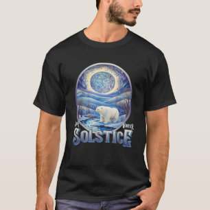 Happy Winter Solstice Weihnachten Eisbär T-Shirt
