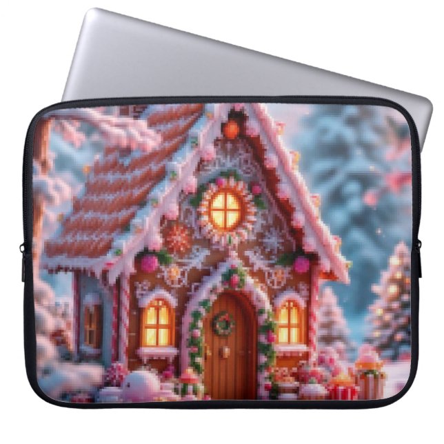 Happy winter with Christmas  Laptopschutzhülle (Vorderseite)