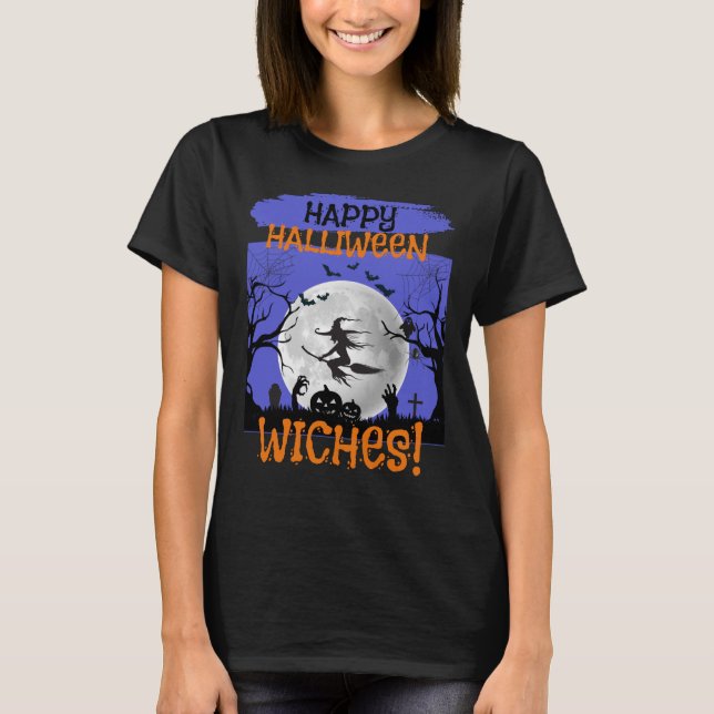 Happy Witches Nacht out T-Shirt (Vorderseite)