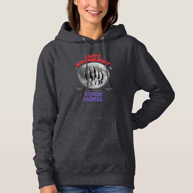 happy witches night demon animal hoodie (Vorderseite)