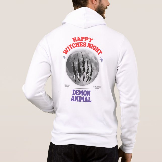 happy witches night demon animal hoodie (Rückseite)