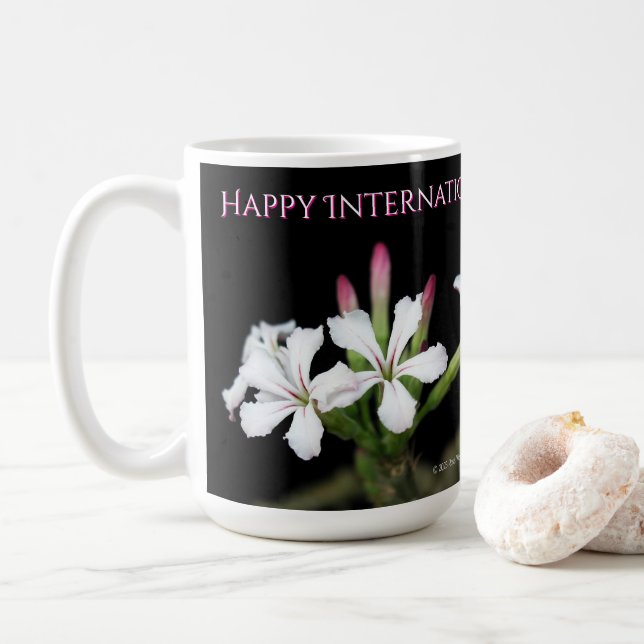 Happy Women's Day 2025 von RoseWrites Kaffeetasse (Mit Donut)