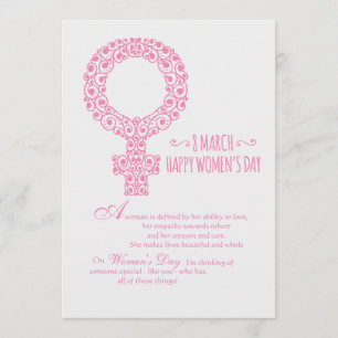 Happy Women's Day Card Karte