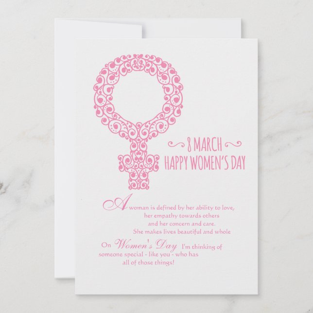 Happy Women's Day Card Karte (Vorderseite)