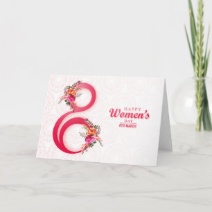 Happy Women's Day Foto Card Karte