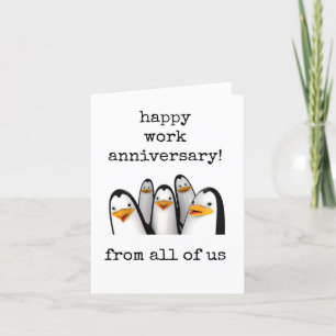 Happy Work Anniversary Card, Funny Dankeskarte
