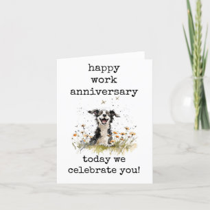 Happy Work Anniversary Card, Funny Dankeskarte