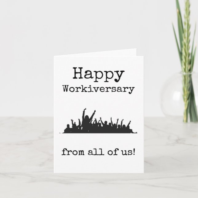 Happy Workiversary from All US Card Karte (Vorderseite)