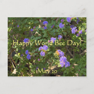 Happy World Bee Day! Postkarte