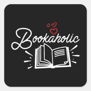 Happy World Book Day Quadratischer Aufkleber