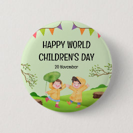 Happy World Children's Day | 20 November Button