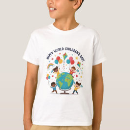 Happy world children's day T-shirt for Boys