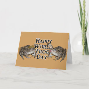 Happy World Frog Day Karte