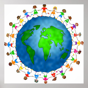 Happy World Kids Poster