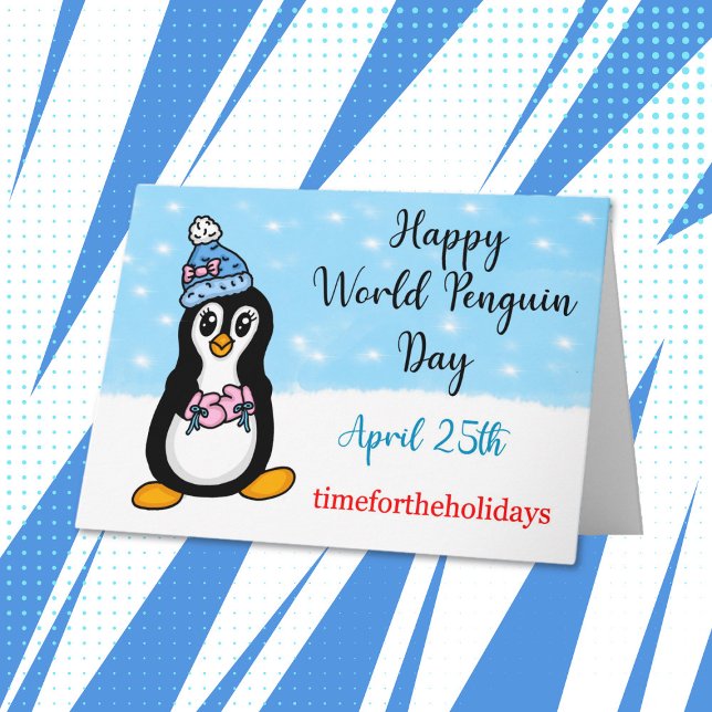 Happy World Pinguin Day 25. April Karte (Von Creator hochgeladen)