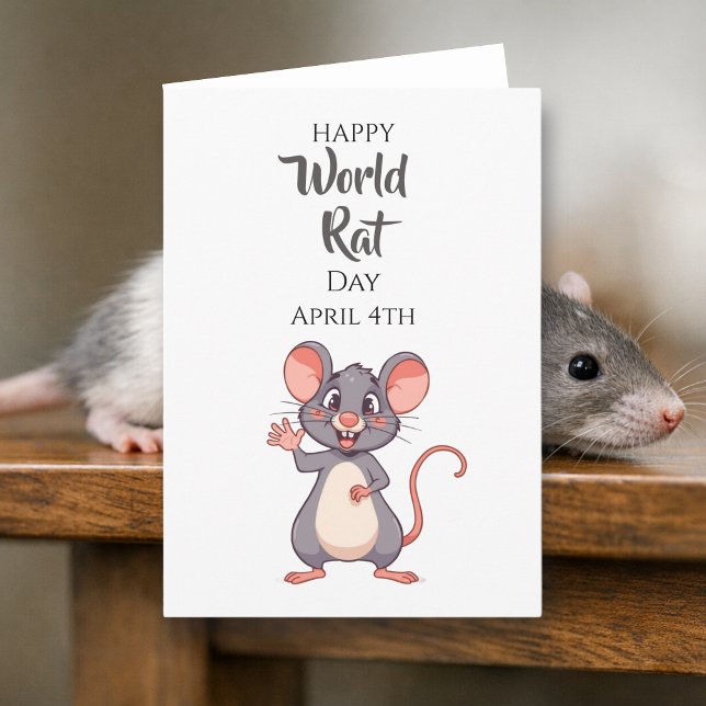 Happy World Rat Day! April 4th Karte (Von Creator hochgeladen)