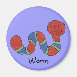 Happy Worm Magnet