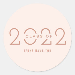 Happy Year EDITABLE COLOR Abschluss Stickers