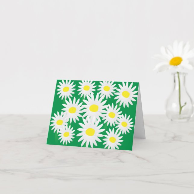 Happy Yellow and White Daises Karte (Kleines Gewächs)