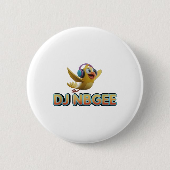 Happy Yellow Bird _1 Button (Vorderseite)