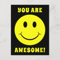 Happy Yellow Face Sie sind Phantastisch