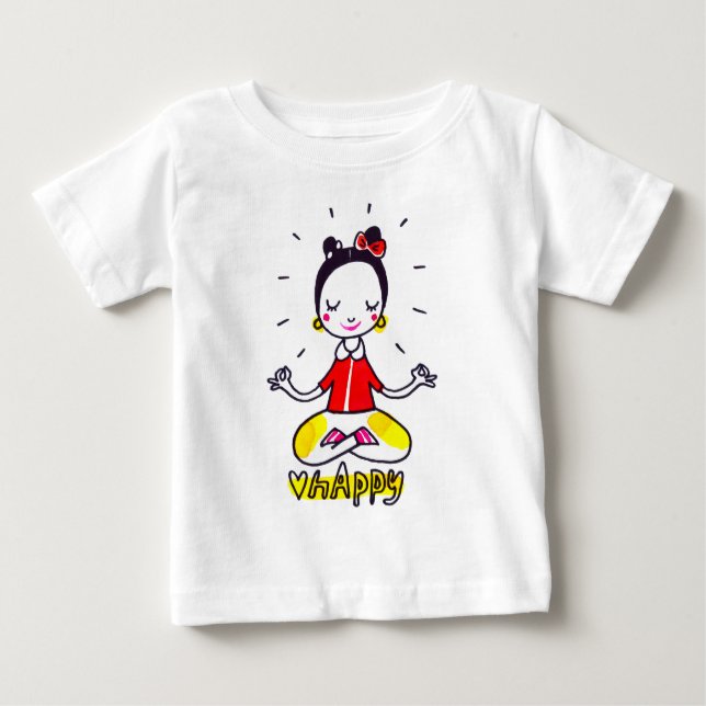 Happy Yoga Ferien ANZUG Baby T-shirt (Vorderseite)