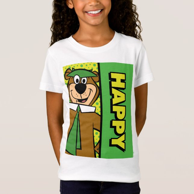 Happy Yogi Bear T-Shirt (Vorderseite)
