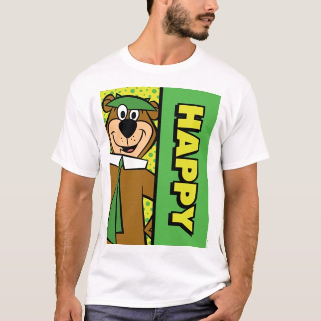 Happy Yogi Bear T-Shirt (Vorderseite)