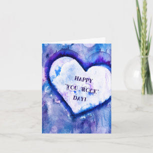 Happy "You Rock" Tageskarte Karte